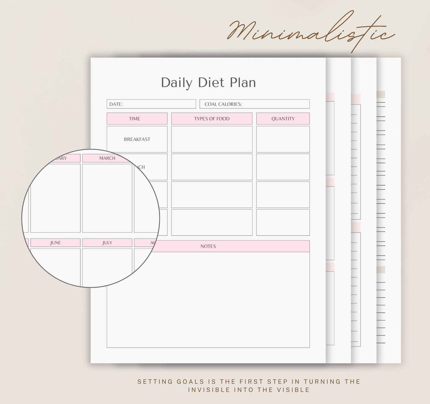Wellness Planner | Self-Care Journal, Habit Tracker, Mental Health & Fitness Organizer PDF Download