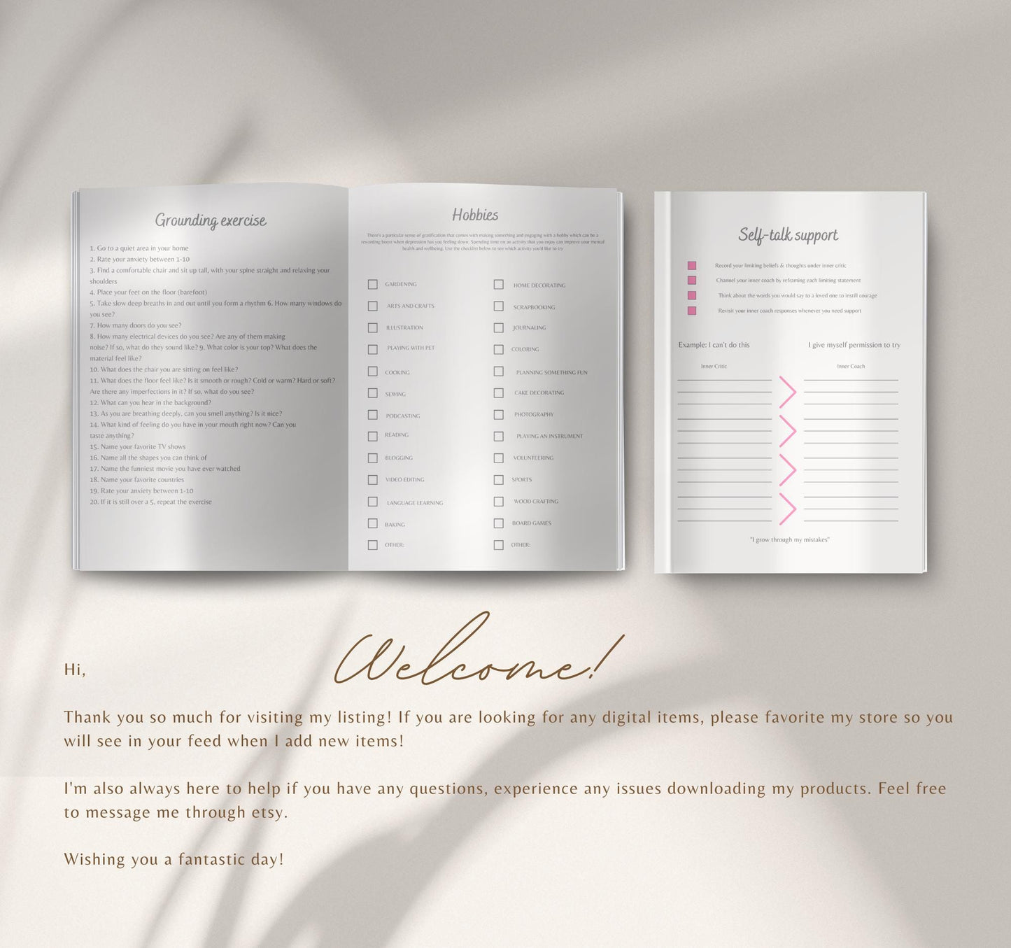 Mental Health Planner Bundle | Self-Care Journal, Anxiety Tracker & Wellness Organizer PDF
