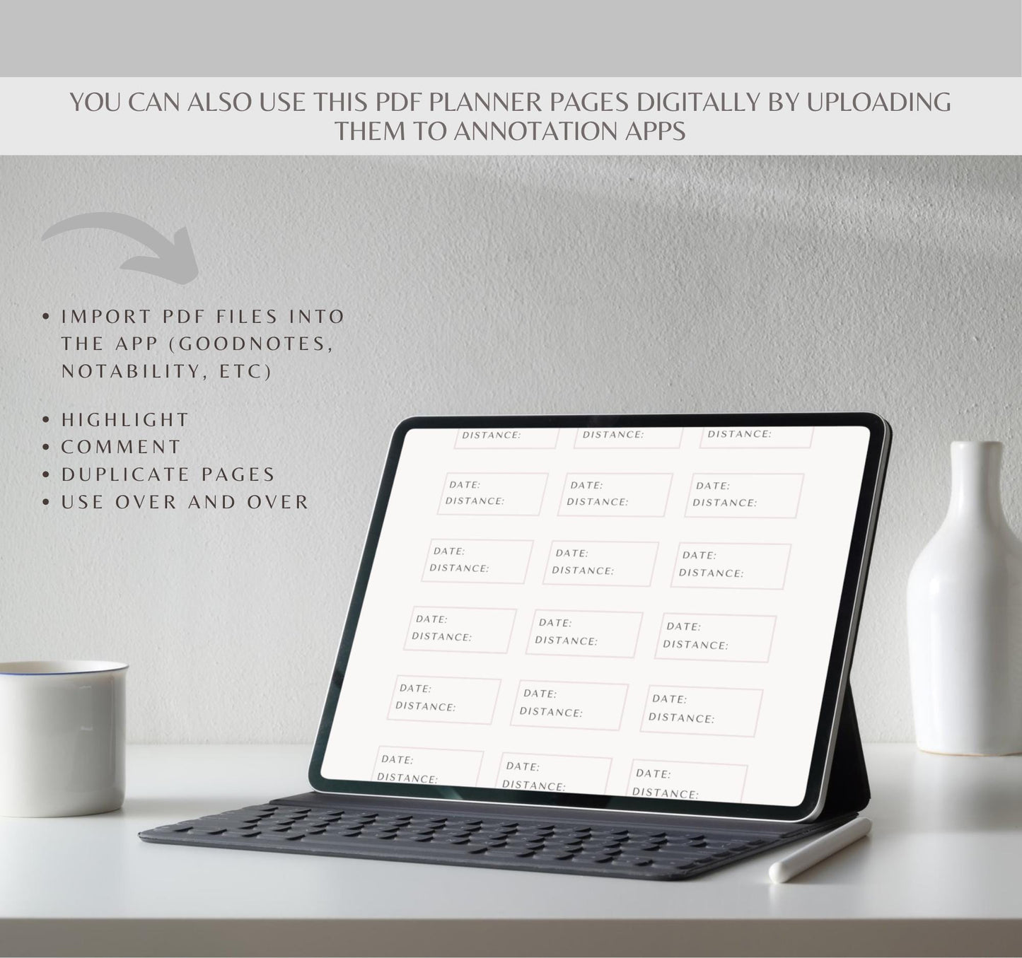 Digital Fitness Planner | Workout Tracker, Meal & Exercise Log, Health & Wellness Journal PDF Download