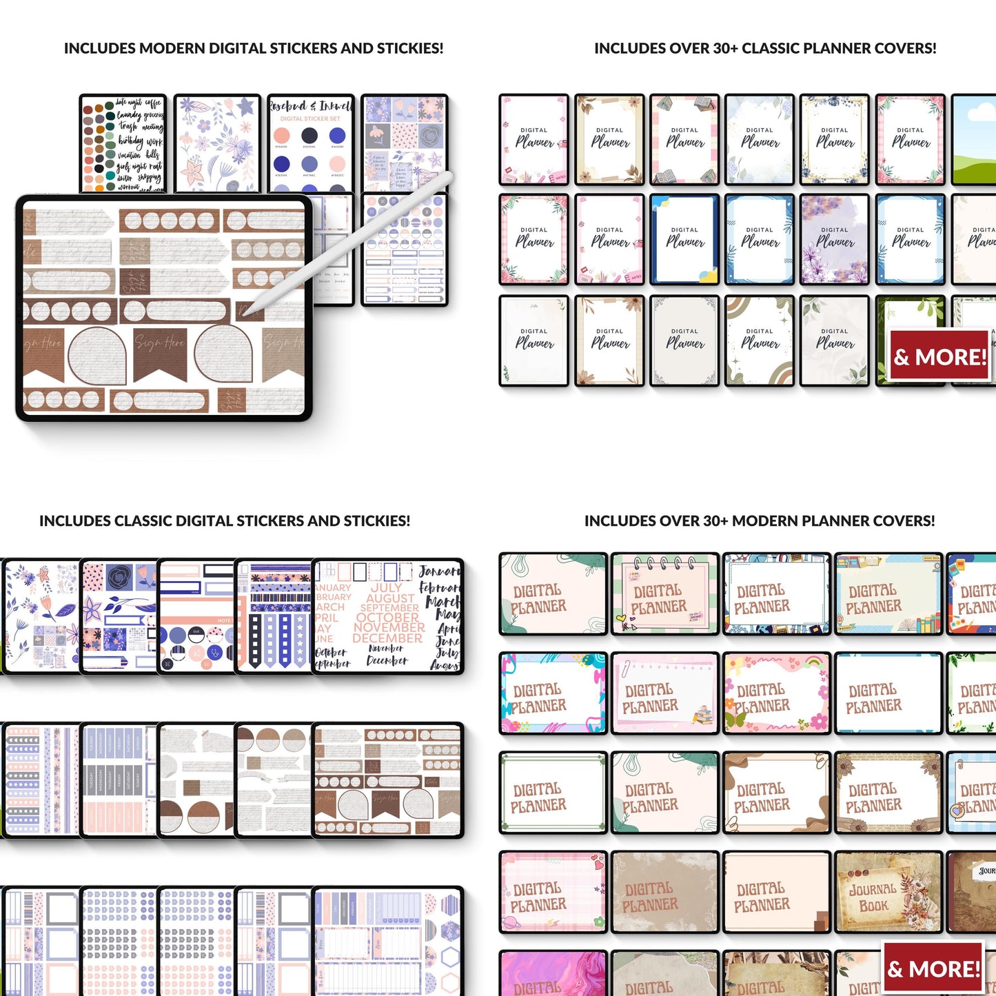 Digital Daily Planner | Hyperlinked Routine & Activities Organizer | Clickable PDF for iPad & GoodNotes