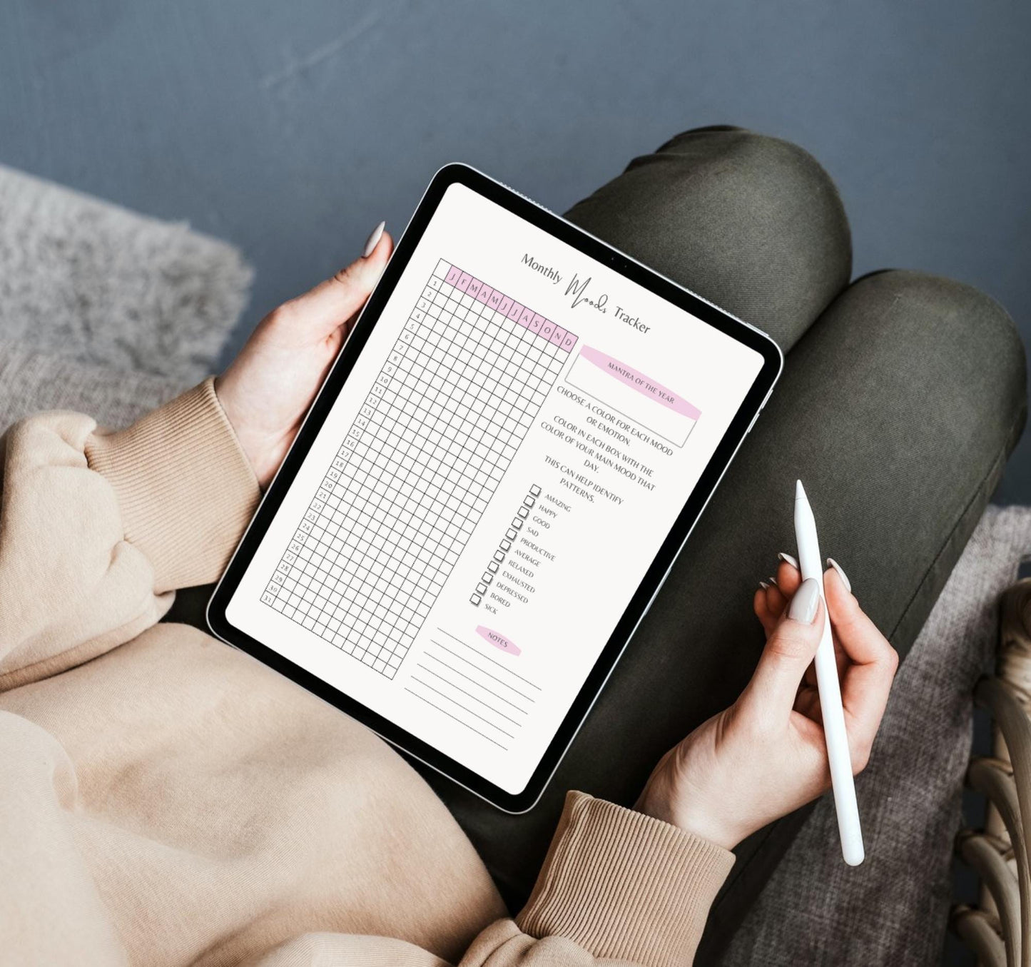 Mood Tracker Journal | Mental Health Log, Anxiety Tracker & Self-Care Diary PDF Download