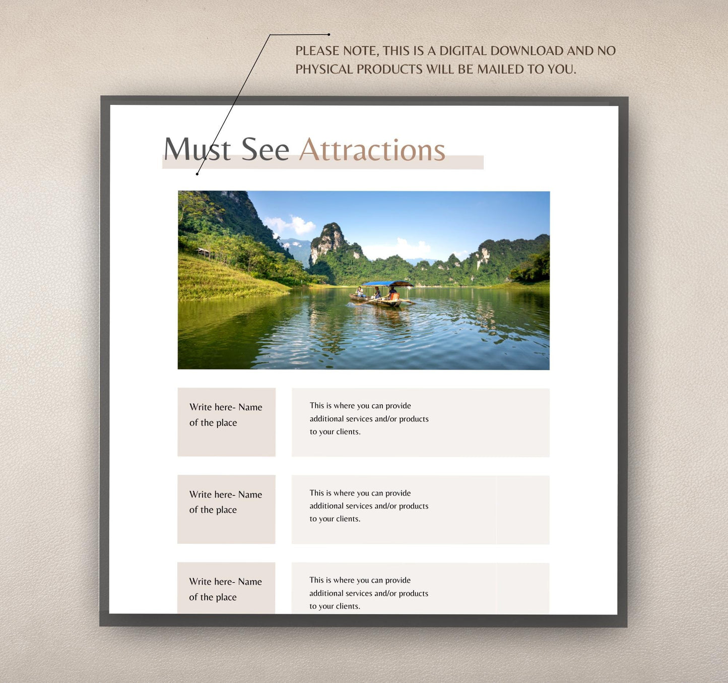 Travel Itinerary Planner | Digital Vacation & Trip Organizer | Editable PDF & Canva Template