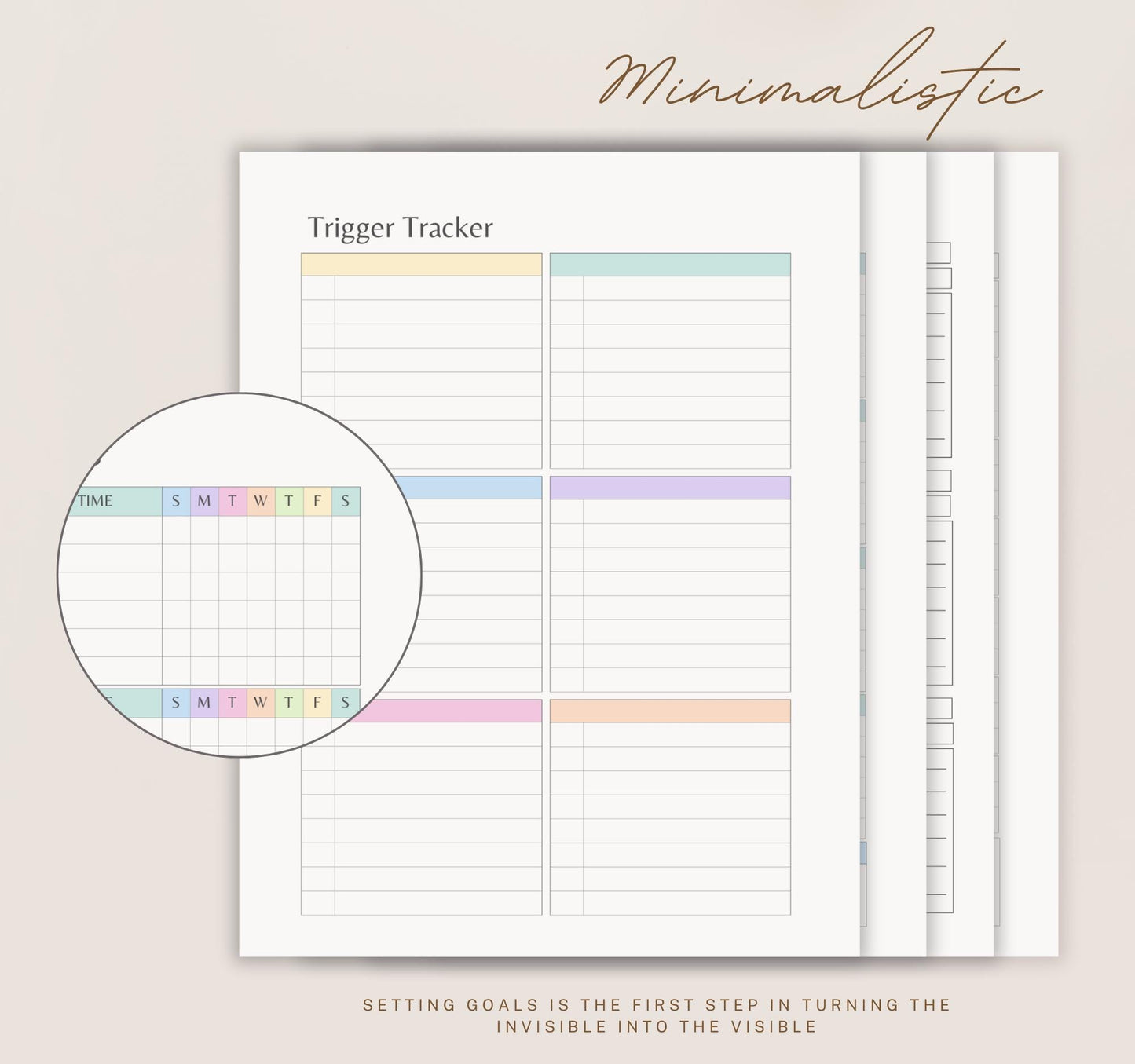 Digital Self-Care Planner | Wellness Journal, Habit Tracker & Mental Health Organizer PDF Download