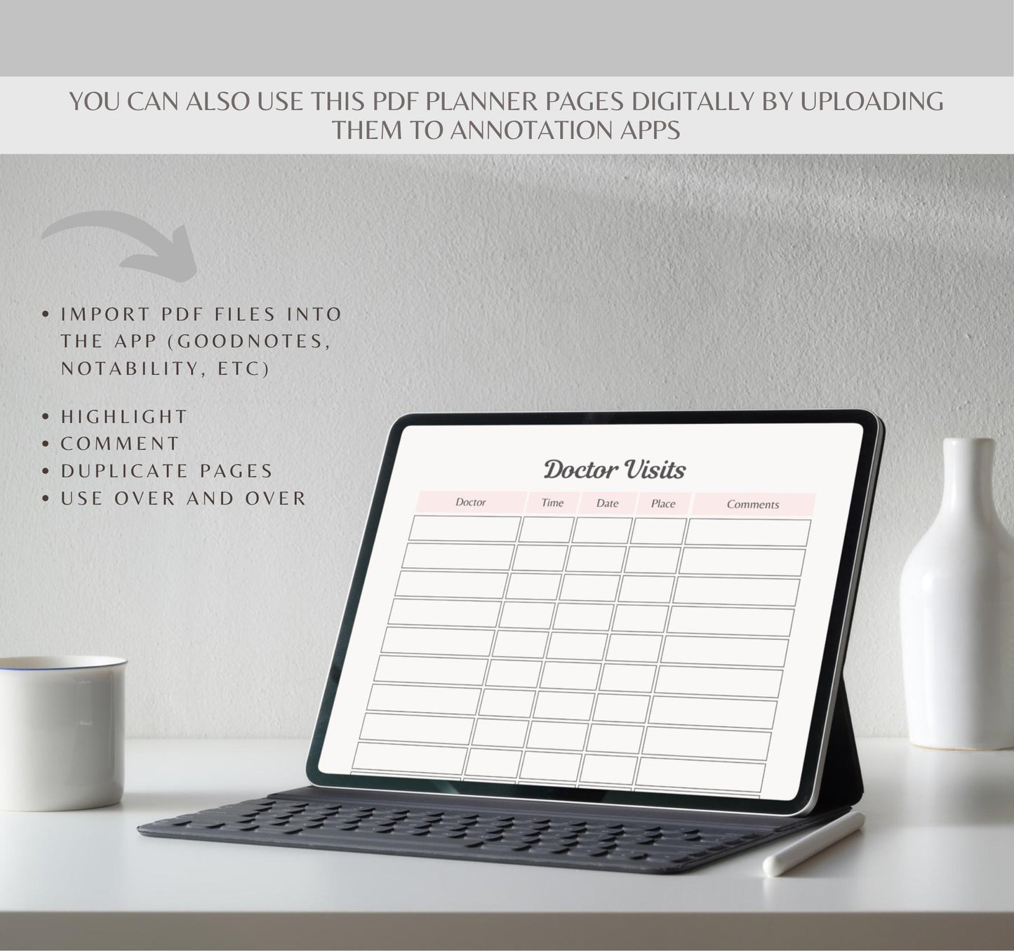 Health & Self-Care Planner | Wellness Journal, Habit Tracker & Mental Health Organizer PDF Download