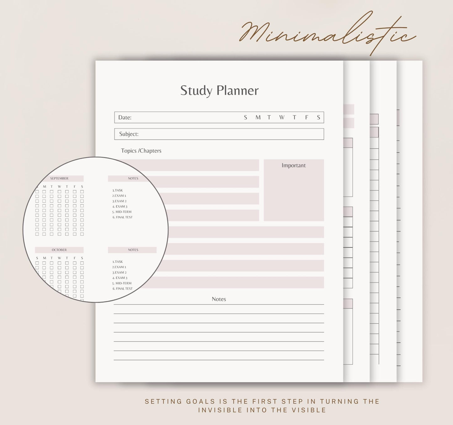 Study & Revision Planner | Academic Organizer, Exam Prep & Homework Tracker PDF Download