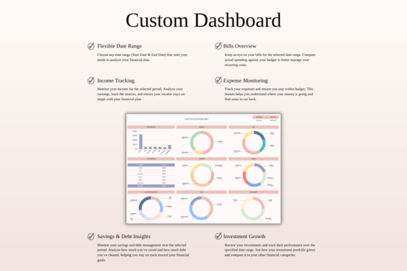 Income & Expense Tracker Template | Budget, Debt & Savings Spreadsheet | Google Sheets & Excel