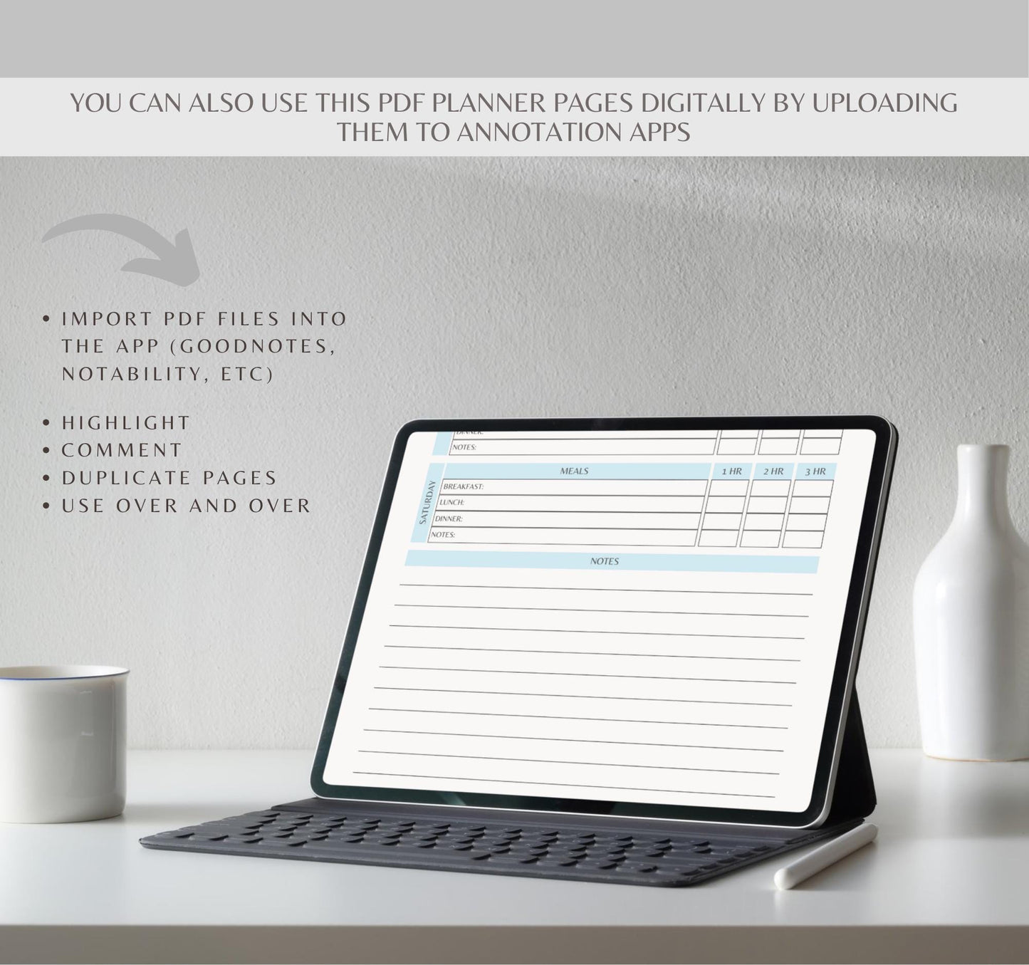 Digital Medical Planner | Health Tracker, Medication Log & Doctor Visit Organizer | Symptom Journal PDF Download