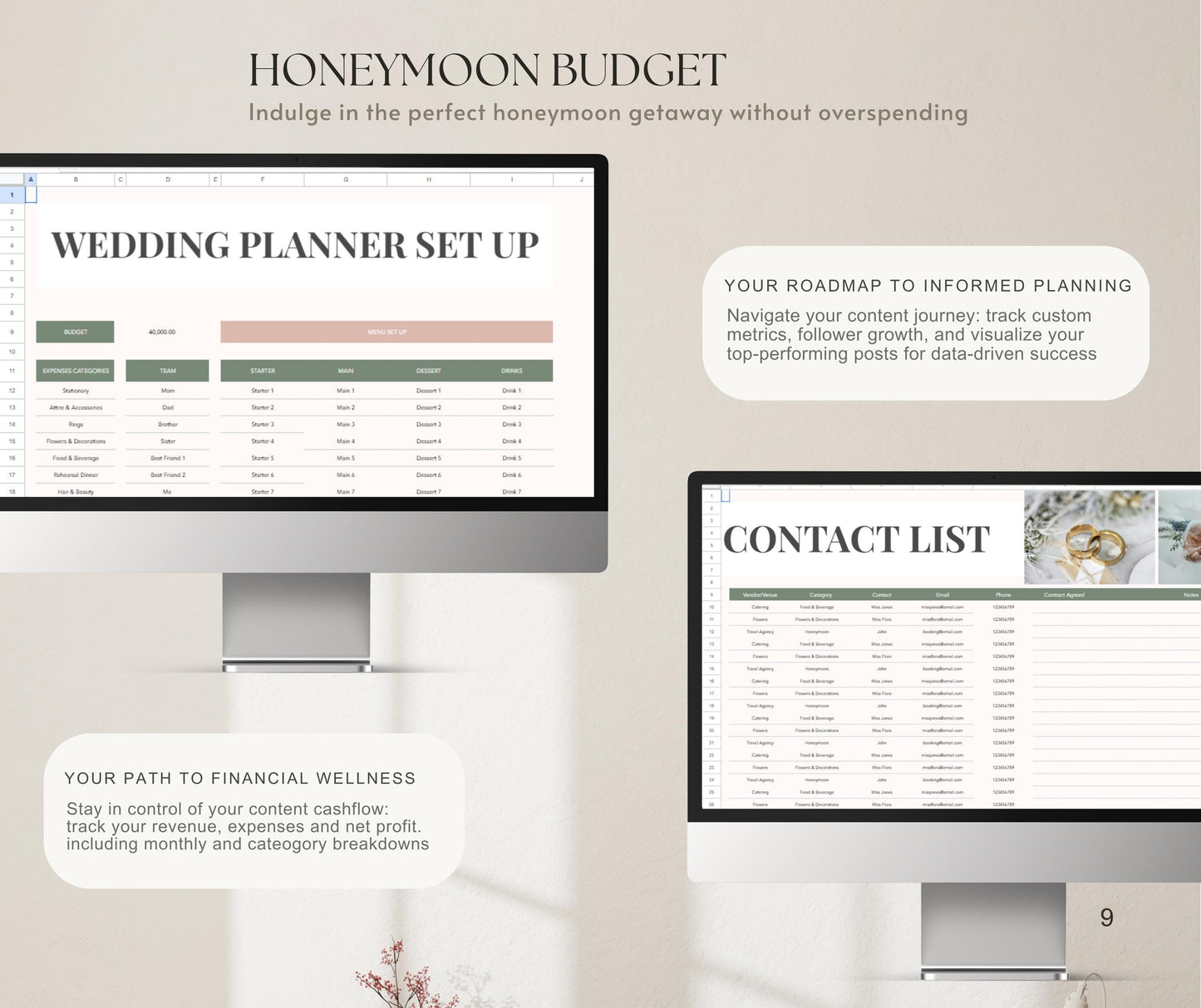 Ultimate Wedding Budget Spreadsheet | Editable Google Sheets & Excel Expense Tracker | Digital Cost Planner