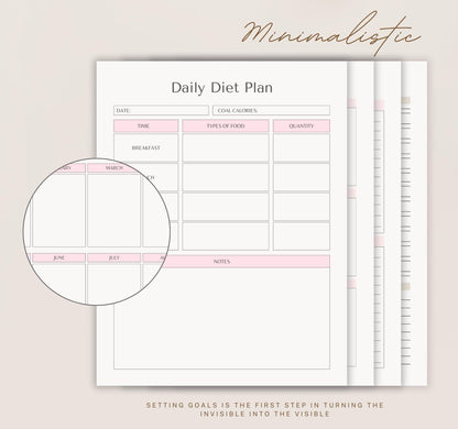 Wellness Planner | Self-Care Journal, Habit Tracker, Mental Health & Fitness Organizer PDF Download
