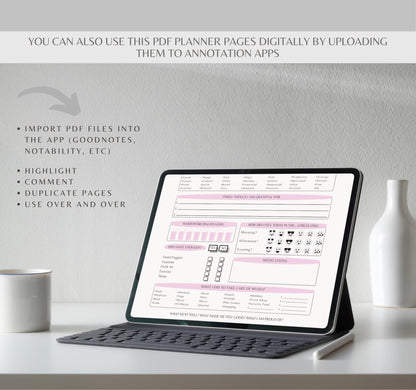 Mood Tracker Journal | Mental Health Log, Anxiety Tracker & Self-Care Diary PDF Download