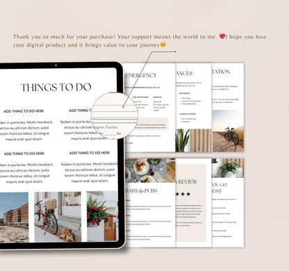 Airbnb Welcome Book Template | Editable Canva Guide for Short-Term Rentals & Vacation Homes