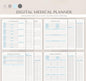 Digital Medical Planner | Health Tracker, Medication Log & Doctor Visit Organizer | Symptom Journal PDF Download