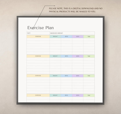 Health & Fitness Planner | Workout Tracker, Meal Planner, Wellness & Self-Care Journal PDF Download