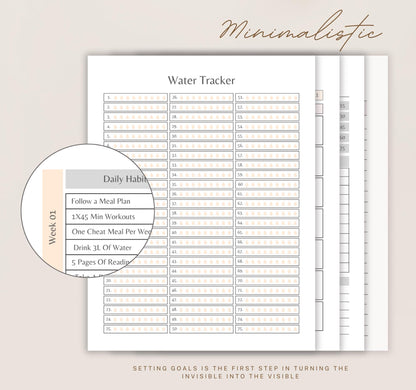 75 Soft Challenge Tracker | Daily Fitness & Wellness Planner, Habit Tracker & Goal Journal PDF Download