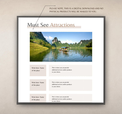 Travel Itinerary Planner | Digital Vacation & Trip Organizer | Editable PDF & Canva Template