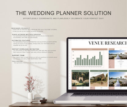 Ultimate Wedding Budget Spreadsheet | Editable Google Sheets & Excel Expense Tracker | Digital Cost Planner