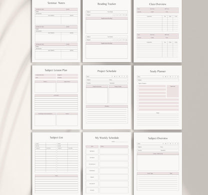 Study & Revision Planner | Academic Organizer, Exam Prep & Homework Tracker PDF Download