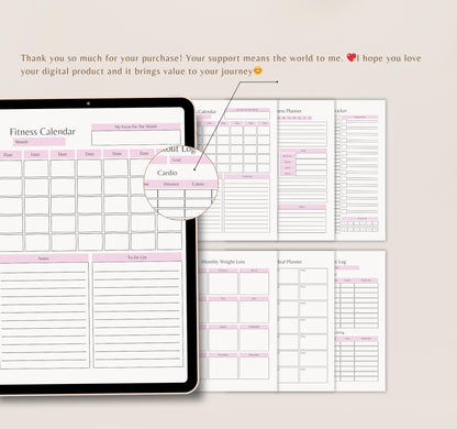 Health & Care Planner Bundle | Medical Log, Blood Sugar Tracker & Wellness Planner | Digital PDF Download