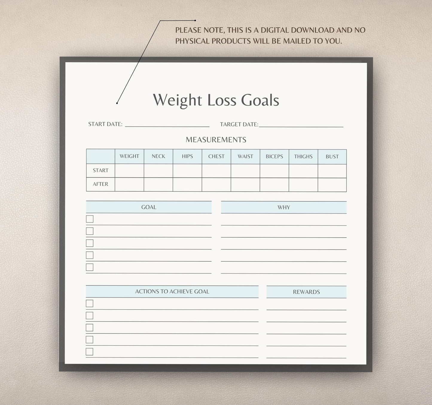 Health Digital Planner | Wellness Journal, Fitness & Meal Tracker, Self-Care & Medical Log PDF Download