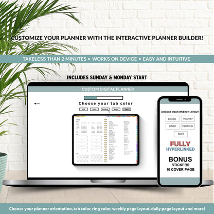 Digital Daily Planner | Hyperlinked Routine & Activities Organizer | Clickable PDF for iPad & GoodNotes