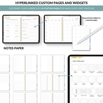 Digital Daily Planner | Hyperlinked Routine & Activities Organizer | Clickable PDF for iPad & GoodNotes