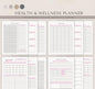 Health & Care Planner Bundle | Medical Log, Blood Sugar Tracker & Wellness Planner | Digital PDF Download