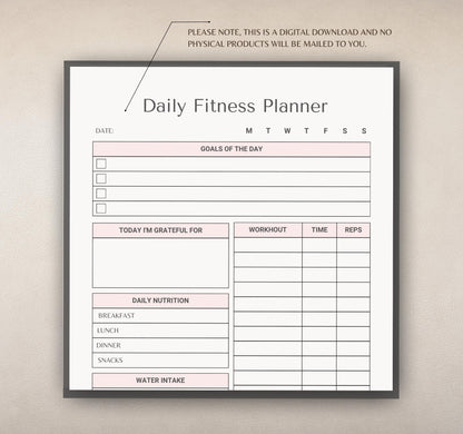 Digital Wellness Planner | Self-Care Journal, Habit Tracker & Mental Health Organizer PDF Download