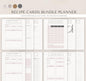 Recipe Card Bundle | Printable & Digital Recipe Organizer, Meal Planner & Kitchen Journal PDF