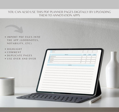 Digital Medical Planner | Health Tracker, Medication Log & Doctor Visit Organizer | Symptom Journal PDF Download
