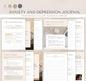 Anxiety & Depression Planner | Digital Mental Health Journal, Mood Tracker & Self-Care Workbook PDF
