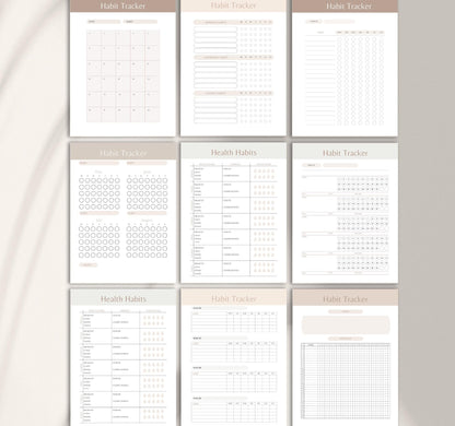 Habit Tracker Printable | Daily & Weekly Habit Log, Goal Planner & Self-Improvement Journal PDF Download