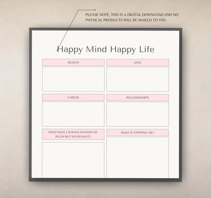 Wellness Planner | Self-Care Journal, Habit Tracker, Mental Health & Fitness Organizer PDF Download