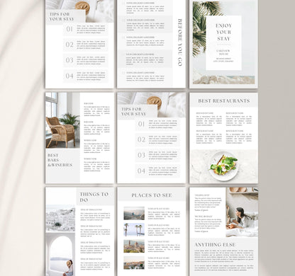 Welcome Book Template for Realtors | Editable Canva Guide for Short-Term Rentals & Vacation Homes