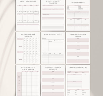 Nutrition Plan for Busy Moms, 9–5 Workers & Vegetarians | Meal Prep Guide & Healthy Eating Planner PDF
