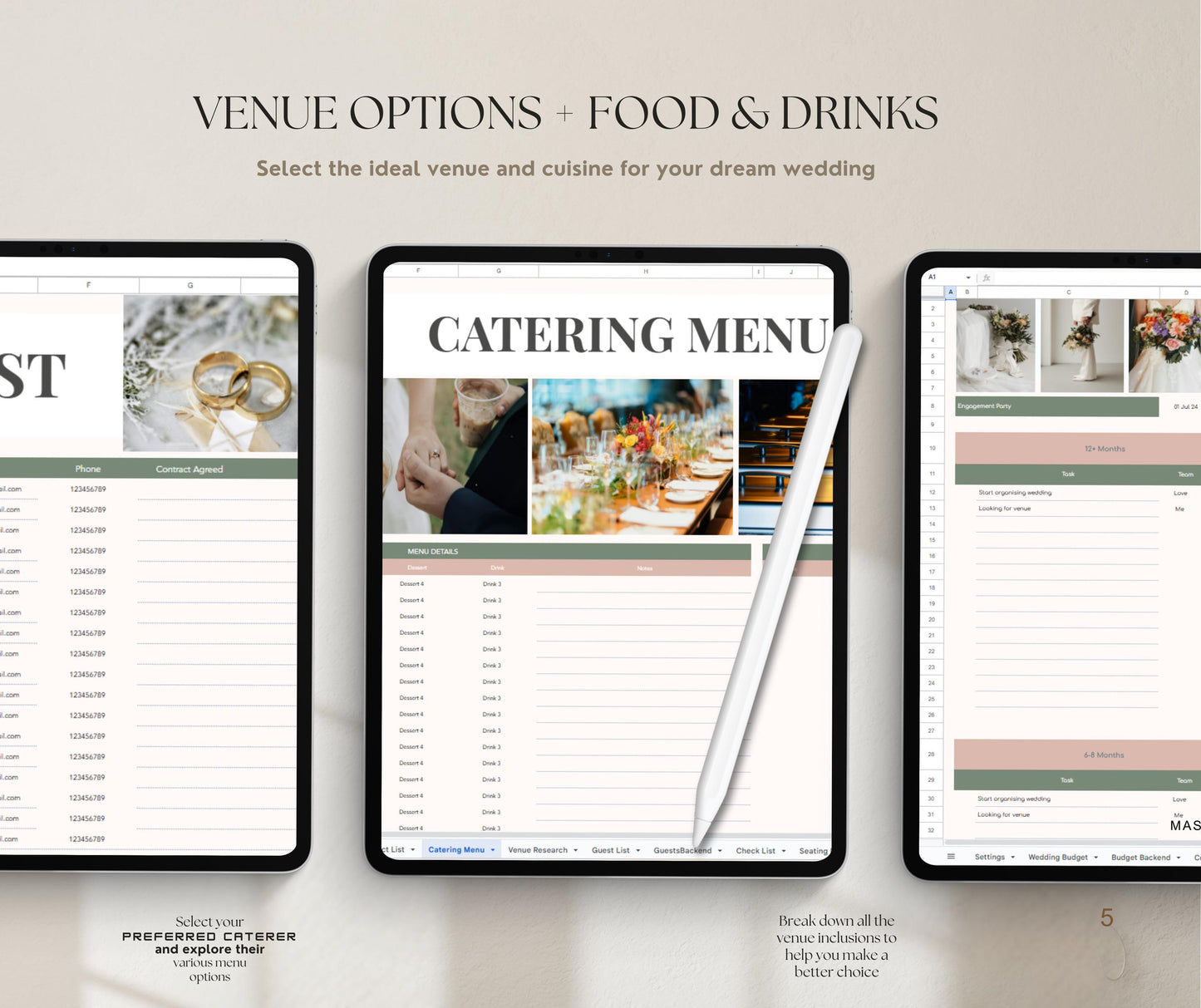 Ultimate Wedding Budget Spreadsheet | Editable Google Sheets & Excel Expense Tracker | Digital Cost Planner