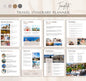 Travel Itinerary Planner | Digital Vacation & Trip Organizer | Editable PDF & Canva Template