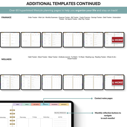 Digital Daily Planner | Hyperlinked Routine & Activities Organizer | Clickable PDF for iPad & GoodNotes